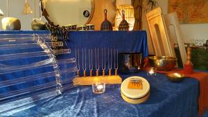 Darstellung der Instrumentenvielfalt auf den Klangtagen und einer Klangausstellung